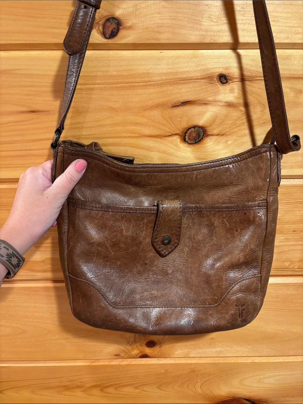 Vintage Frye Brown Leather Purse
